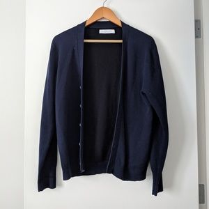 Everlane cardigan navy blue small small
